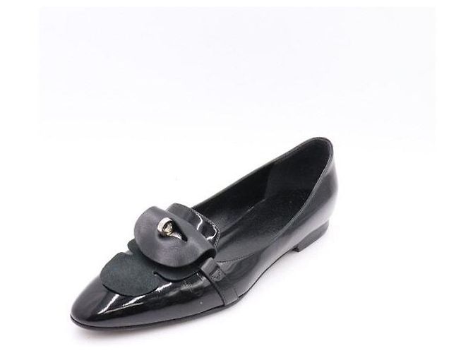 Hermès Scarpe Kelly in vernice nera da donna Nero - vista 2
