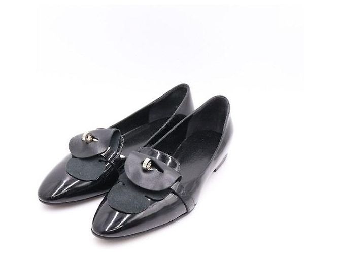 Hermès Scarpe Kelly in vernice nera da donna Nero - vista 3