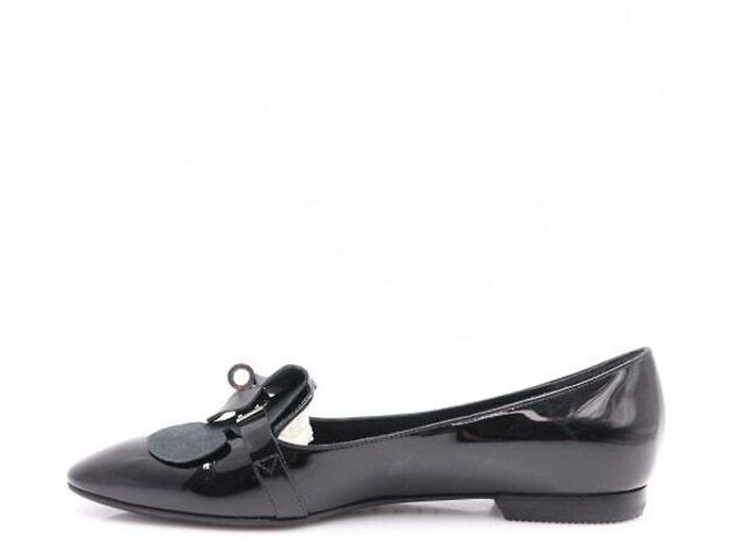 Hermès Scarpe Kelly in vernice nera da donna Nero - vista 4