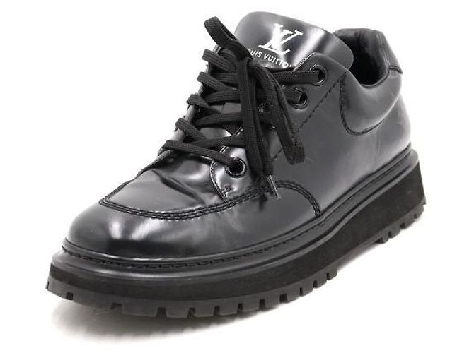 Louis Vuitton Scarpe Derby Abbey da uomo nere con monogramma Nero - vista 2