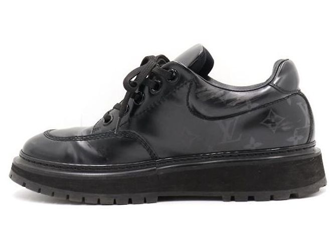 Louis Vuitton Scarpe Derby Abbey da uomo nere con monogramma Nero - vista 4