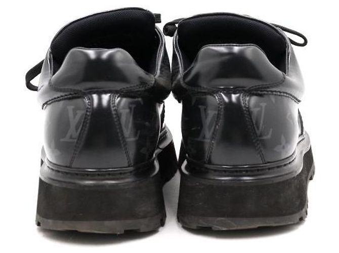 Louis Vuitton Scarpe Derby Abbey da uomo nere con monogramma Nero - vista 7