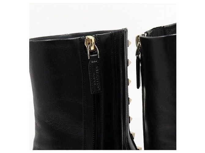 Valentino Botas de cuero negro para mujer - vista 5