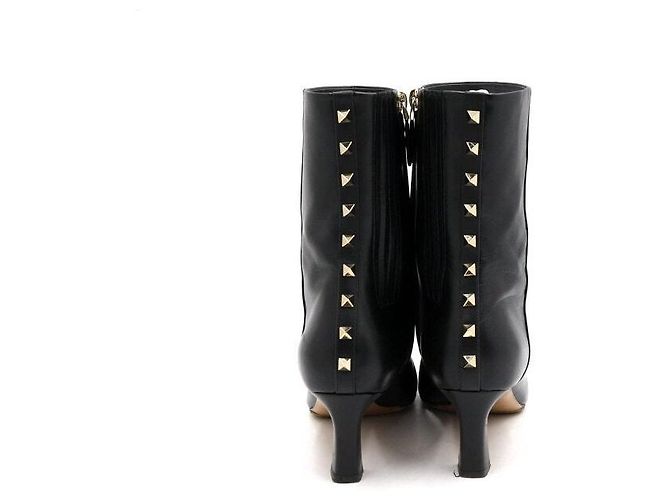 Valentino Botas de cuero negro para mujer - vista 6