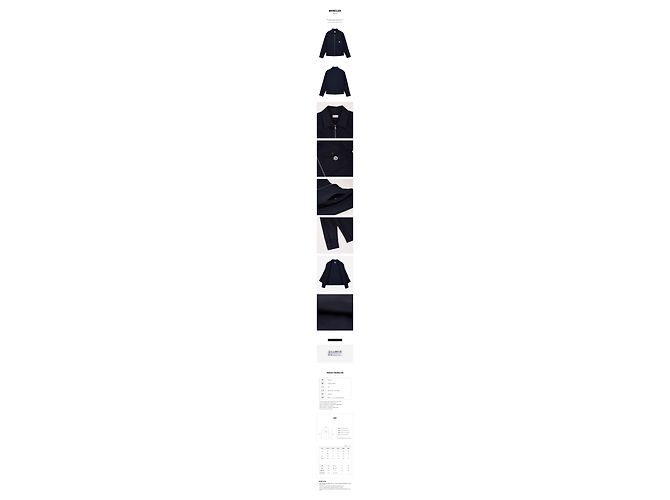 Moncler Giacca-camicia in gabardine di cotone Nero - vista 11