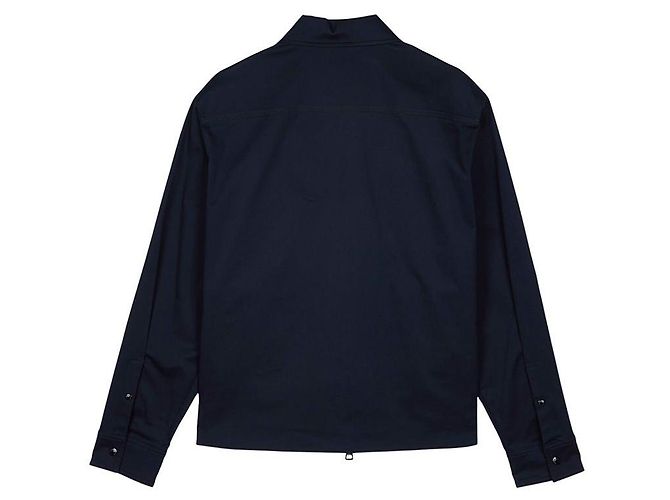 Moncler Giacca-camicia in gabardine di cotone Nero - vista 2