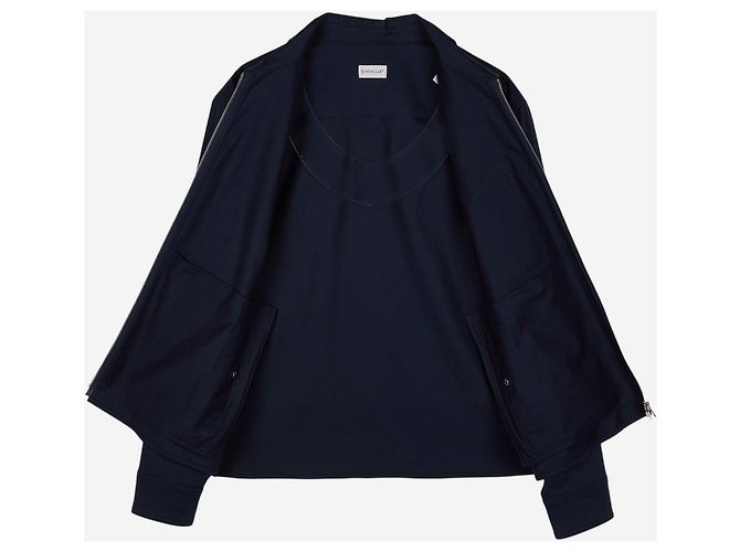Moncler Giacca-camicia in gabardine di cotone Nero - vista 7