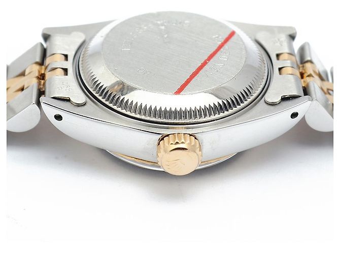 Rolex Goldene Datejust Vintage-Damenuhr mit römischen Indizes - Ansicht 13