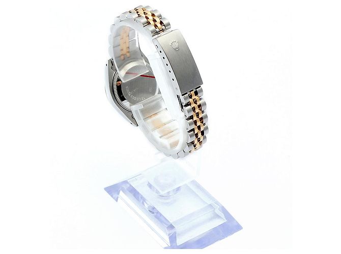 Rolex Goldene Datejust Vintage-Damenuhr mit römischen Indizes - Ansicht 5