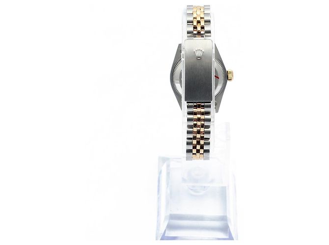 Rolex Goldene Datejust Vintage-Damenuhr mit römischen Indizes - Ansicht 6