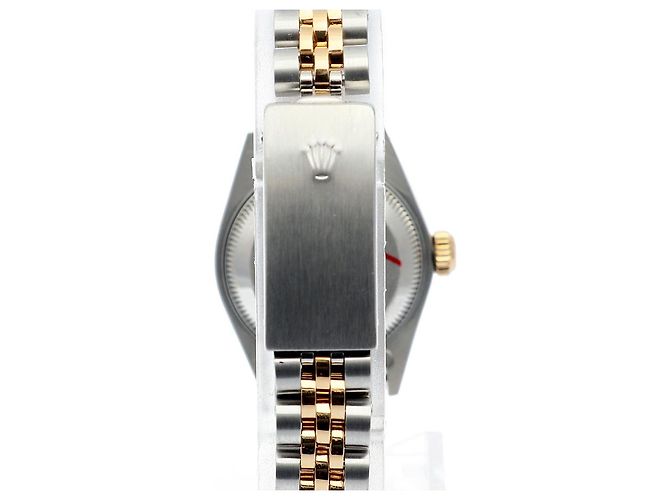 Rolex Goldene Datejust Vintage-Damenuhr mit römischen Indizes - Ansicht 7