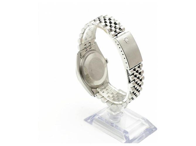Rolex Relógio Datejust em aço com mostrador de linho Prata - vista 5
