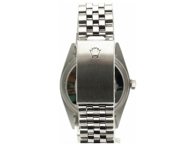 Rolex Relógio Datejust em aço com mostrador de linho Prata - vista 7