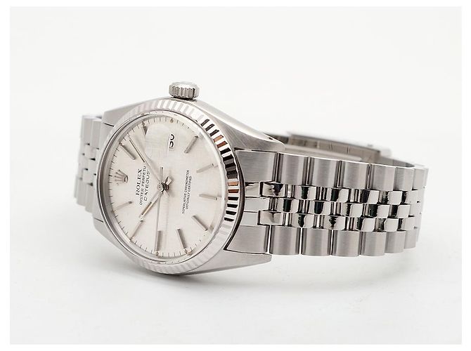 Rolex Orologio Datejust in acciaio per uomo Quadrante Originale Argento - vista 10
