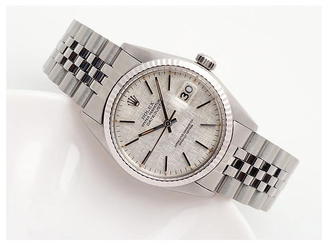 Rolex Orologio Datejust in acciaio per uomo Quadrante Originale Argento - vista 11