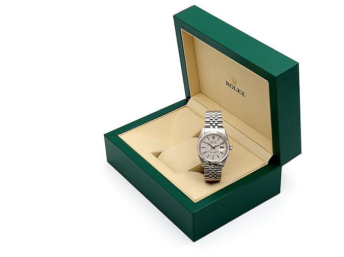 Rolex Orologio Datejust in acciaio per uomo Quadrante Originale Argento - vista 13