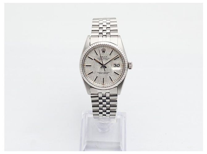 Rolex Orologio Datejust in acciaio per uomo Quadrante Originale Argento - vista 3