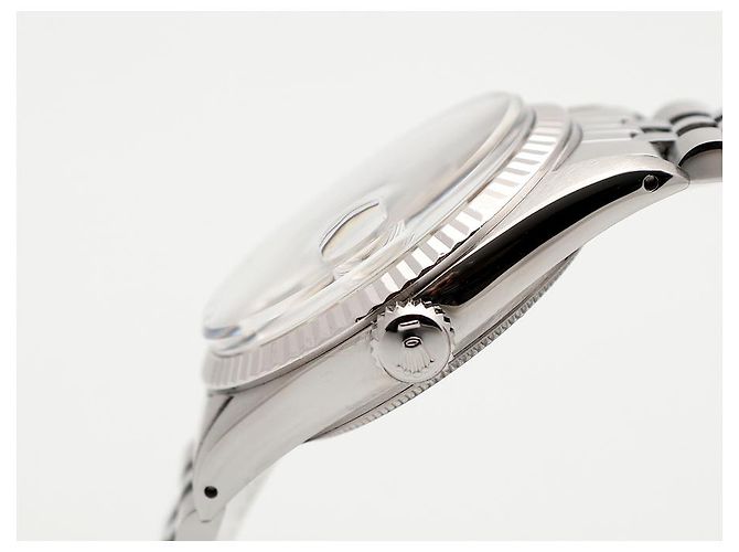 Rolex Orologio Datejust in acciaio per uomo Quadrante Originale Argento - vista 9