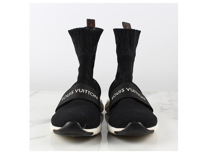 Louis Vuitton Aftergame Stricksocken Sneakers Schwarz - Ansicht 3
