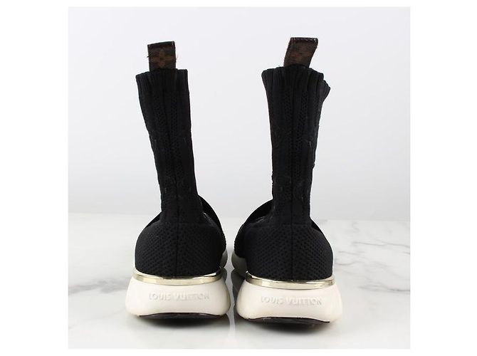 Louis Vuitton Aftergame Stricksocken Sneakers Schwarz - Ansicht 4