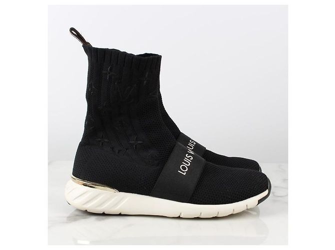 Louis Vuitton Aftergame Stricksocken Sneakers Schwarz - Ansicht 5