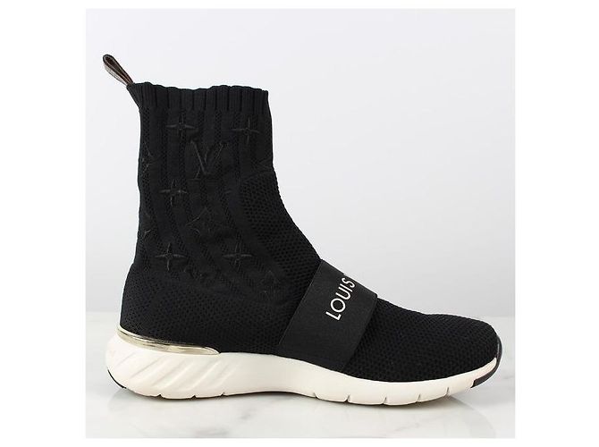 Louis Vuitton Aftergame Stricksocken Sneakers Schwarz - Ansicht 6