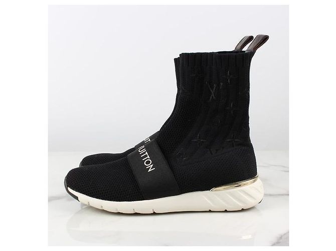 Louis Vuitton Aftergame Stricksocken Sneakers Schwarz - Ansicht 7