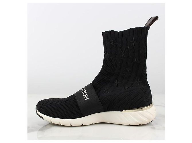 Louis Vuitton Aftergame Stricksocken Sneakers Schwarz - Ansicht 8