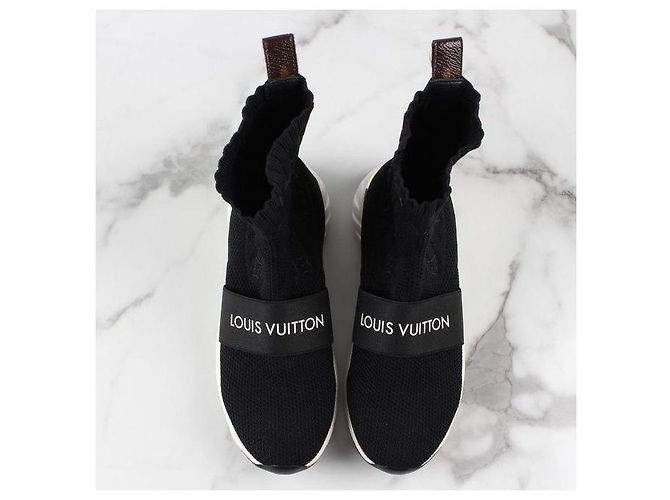 Louis Vuitton Aftergame Stricksocken Sneakers Schwarz - Ansicht 9
