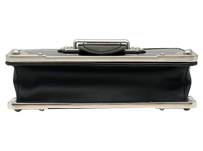 Prada Clutch e Mini Crossbody in pelle Saffiano nera Nero - vista 7