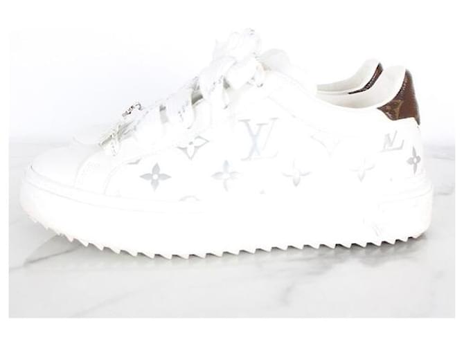 Louis Vuitton Timeout Sneakers Silver Weiß - Ansicht 3