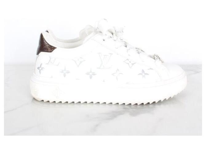 Louis Vuitton Timeout Sneakers Silver Weiß - Ansicht 4