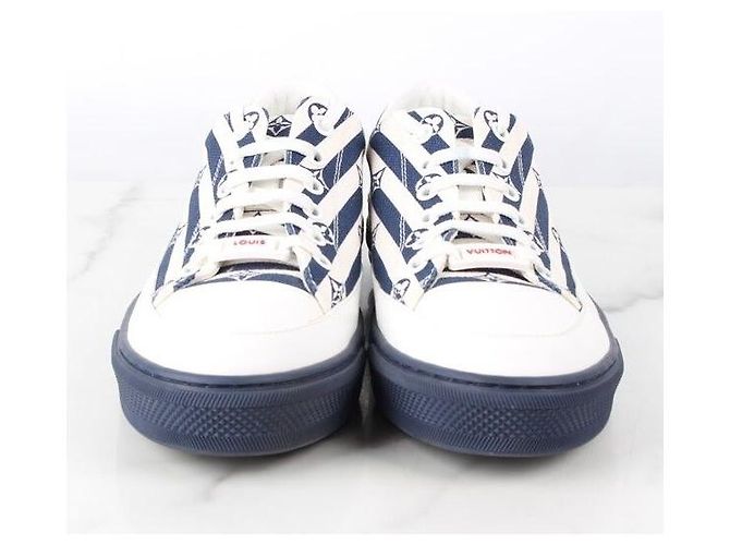 Louis Vuitton Sneakers Monogram Stella Navy Blu - vista 3