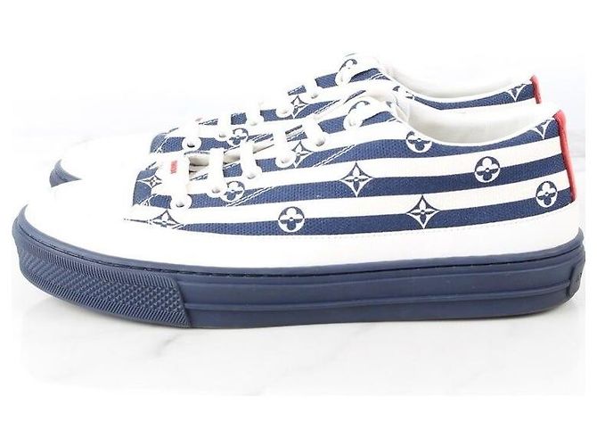 Louis Vuitton Sneakers Monogram Stella Navy Blu - vista 5