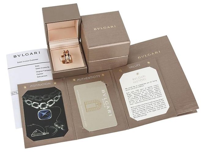 Bulgari Pink Gold Lock Ring Größe - Ansicht 6