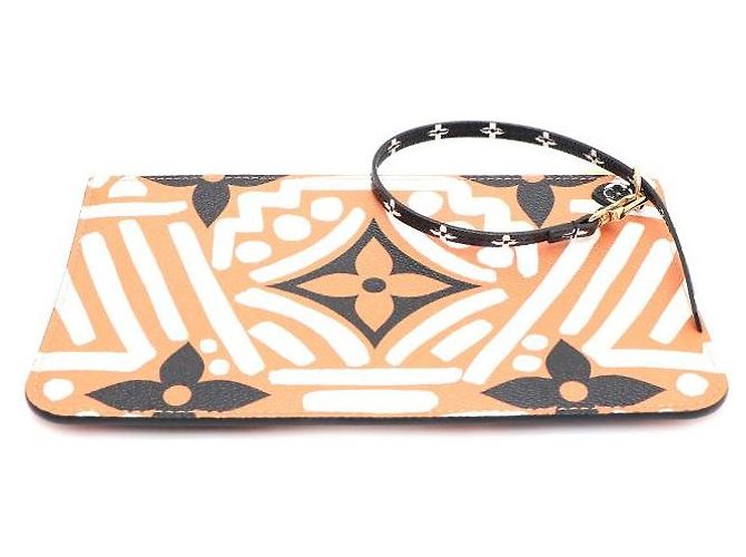 Louis Vuitton Borsa a Spalla Monogram Giant Crafty Neverfull MM Marrone - vista 10