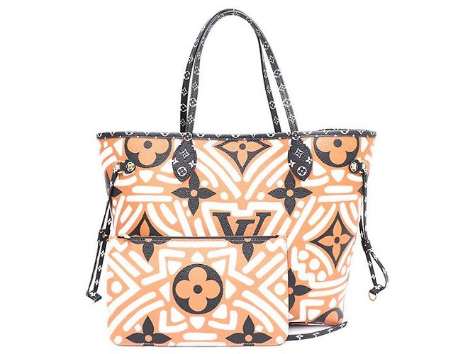 Louis Vuitton Borsa a Spalla Monogram Giant Crafty Neverfull MM Marrone - vista 11