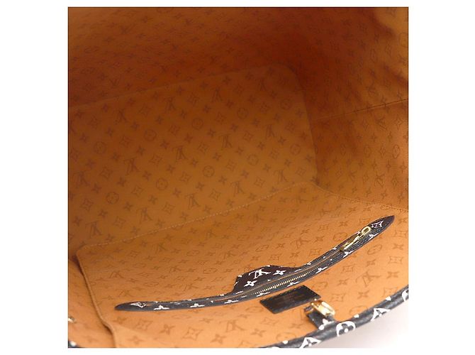 Louis Vuitton Borsa a Spalla Monogram Giant Crafty Neverfull MM Marrone - vista 19
