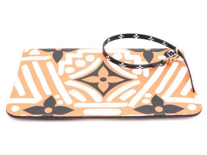 Louis Vuitton Borsa a Spalla Monogram Giant Crafty Neverfull MM Marrone - vista 20