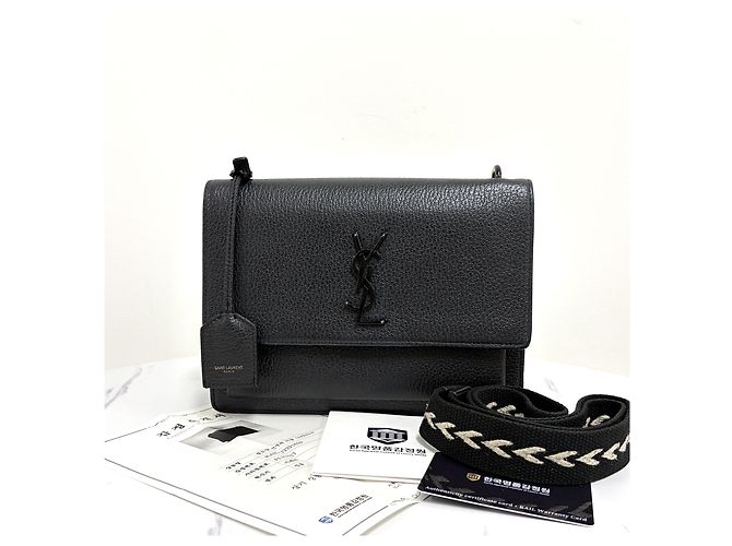 Saint Laurent Sunset Black Shoulder Bag - view 16
