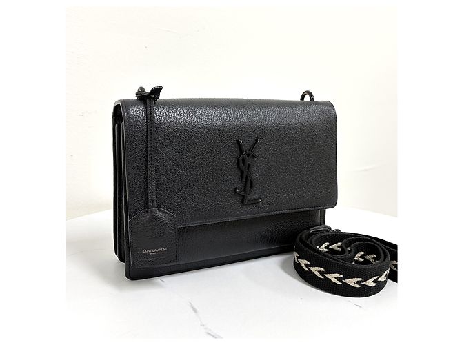 Saint Laurent Sunset Black Shoulder Bag - view 20