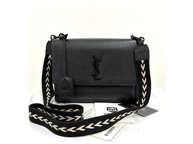 Saint Laurent Sunset Black Shoulder Bag - view 7