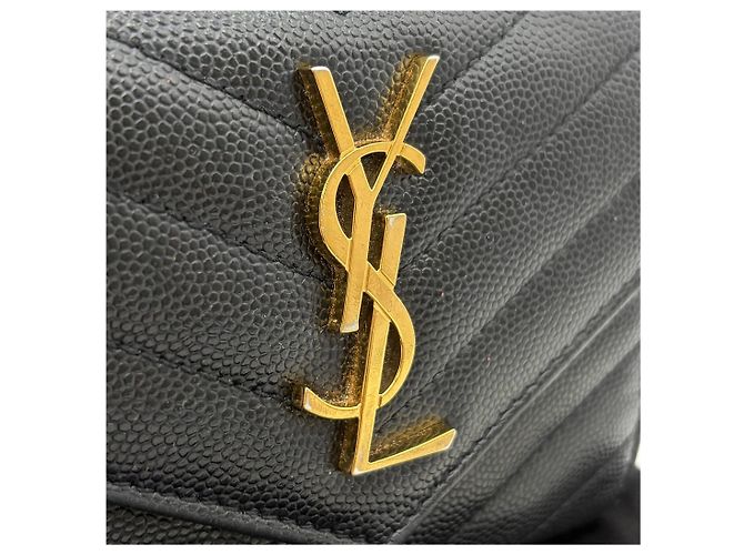 Saint Laurent Matelassé Compact Wallet Schwarz - Ansicht 21