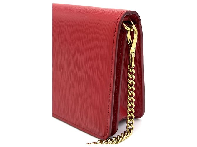 Prada Vitello Move Chain Umhängetasche Rot - Ansicht 24