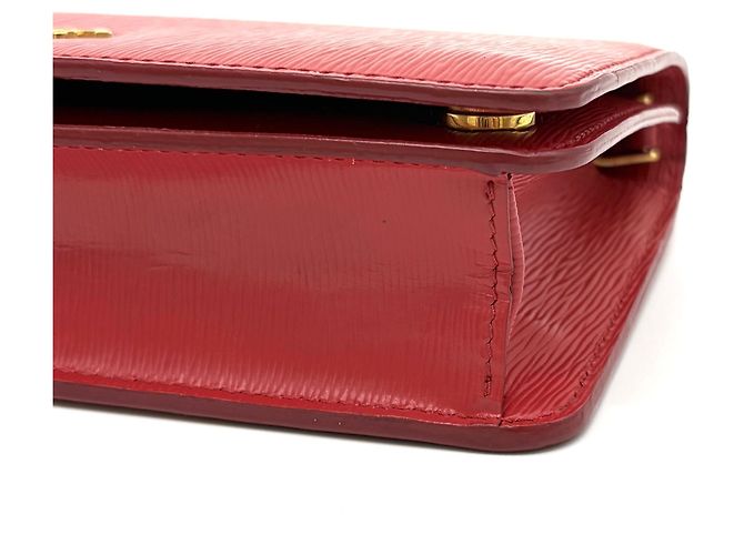 Prada Vitello Move Chain Umhängetasche Rot - Ansicht 27