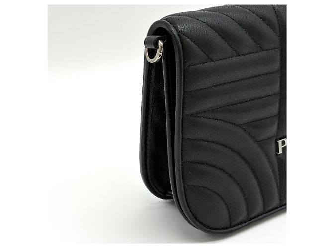 Prada Sac bandoulière Diagram Chain Black - vue 8