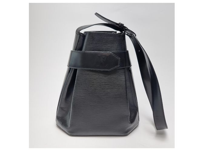 Bucket Louis Vuitton Borsa a secchiello Saddle PM Epi Black - Borsa a tracolla Nero - vista 2