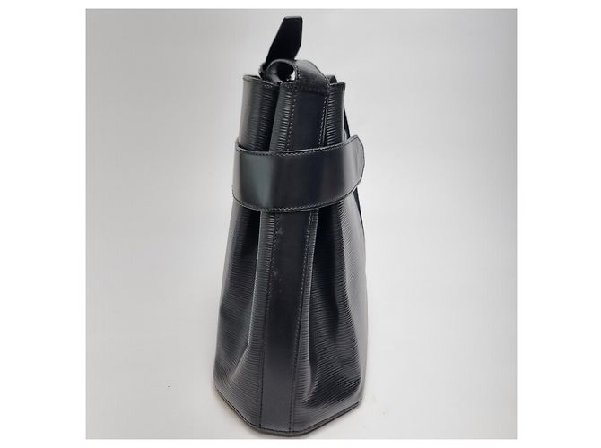 Bucket Louis Vuitton Borsa a secchiello Saddle PM Epi Black - Borsa a tracolla Nero - vista 8