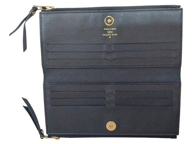Louis Vuitton Cartera Adele Double Zipper para Mujer en Empreinte Monogram Navy Azul - vista 3