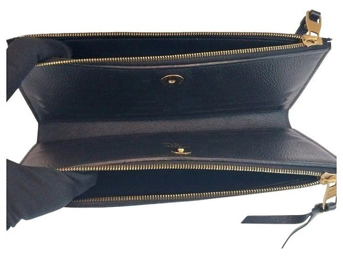 Louis Vuitton Cartera Adele Double Zipper para Mujer en Empreinte Monogram Navy Azul - vista 6
